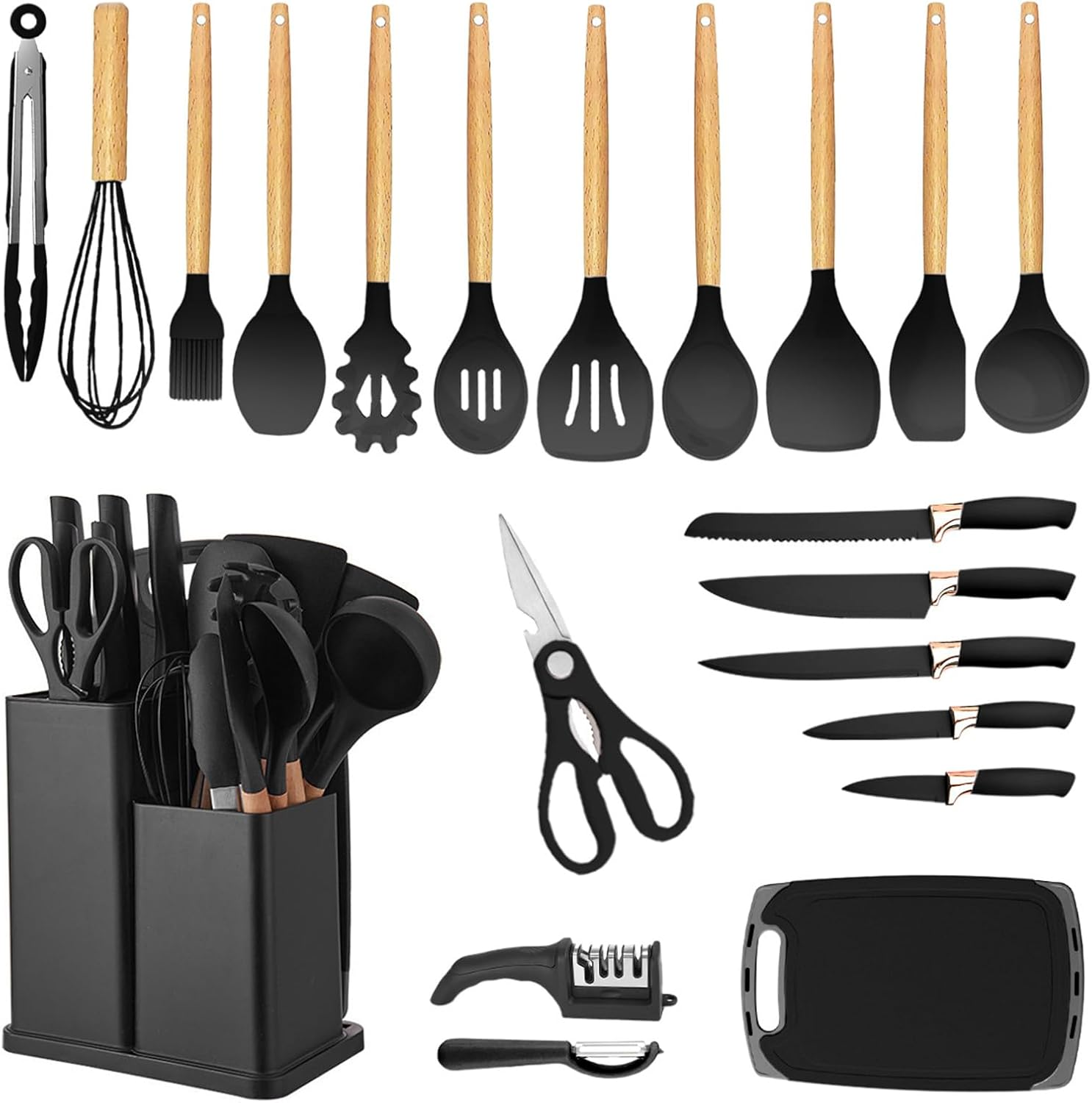 YUDSKU Utensilios de Cocina de Silicona