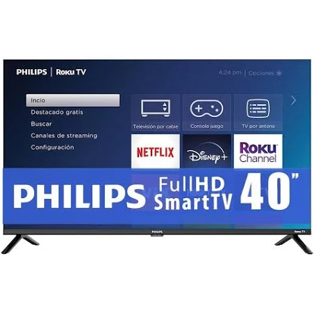 TV Philips 40 Pulgadas Full HD Smart TV LED 40PFL6654/F8
